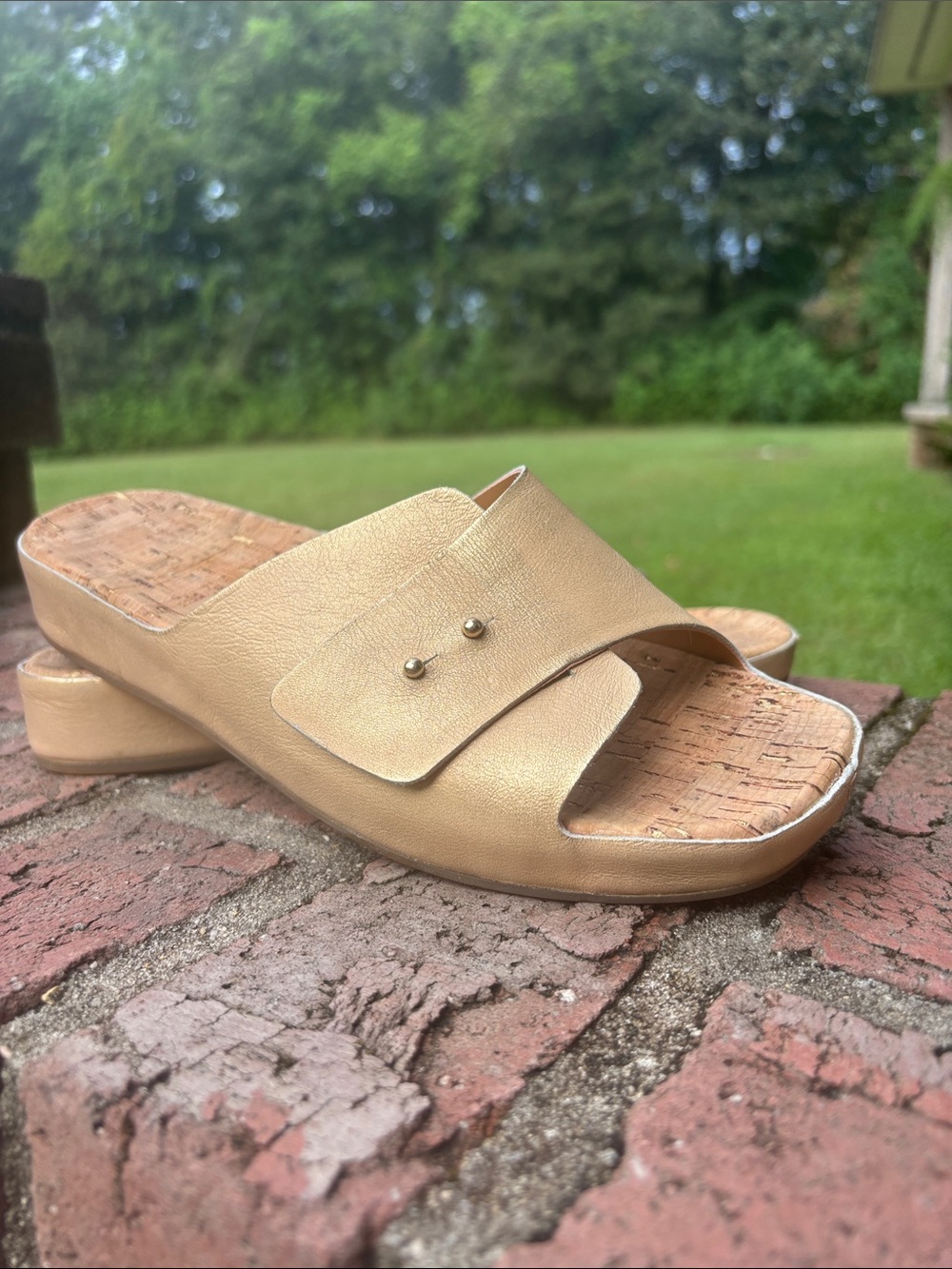 Gold Kork-Ease Slide Sandals - Women
